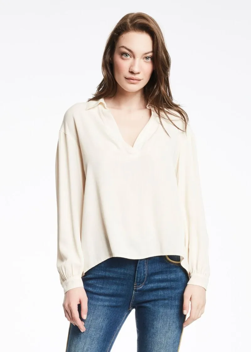 Blusa in twill