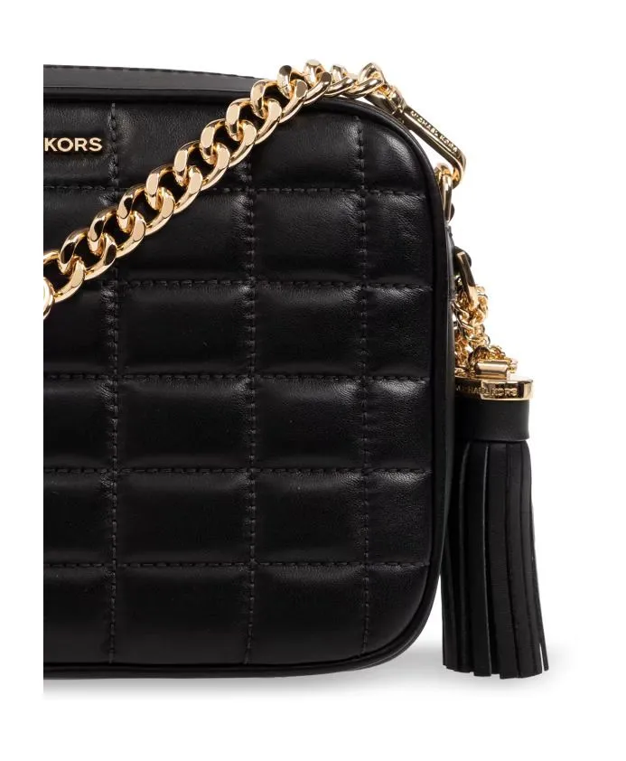 BORSA NERA "JET SET" IN PELLE TRAPUNTATA