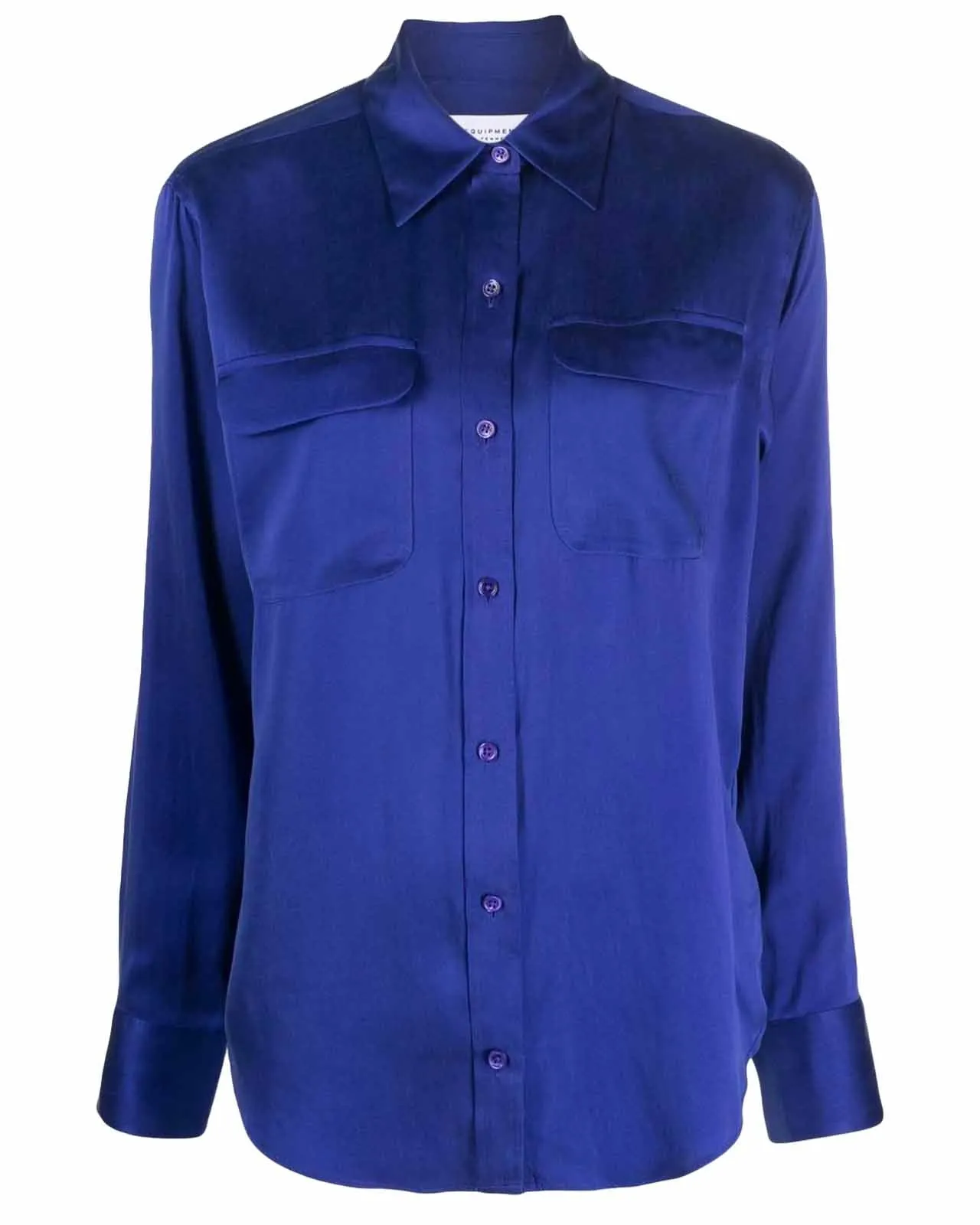 Camicia Signature Shirt Directoire Blue seta