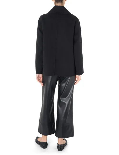 Cappotto Peacoat 'S Max Mara Margot in lana nera