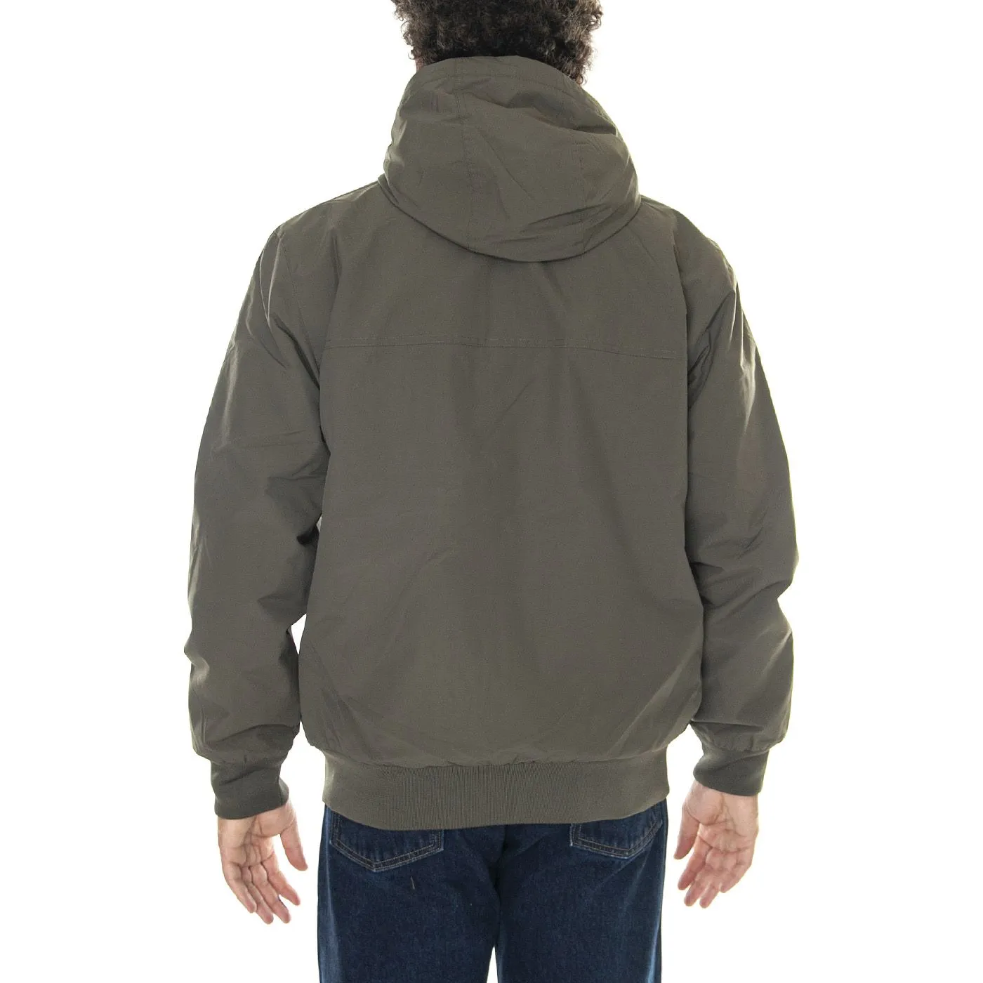 CARHARTT WIP Hooded Sail Jacket Cypress / Black - Giacca Invernale con Cappuccio Uomo Verde    