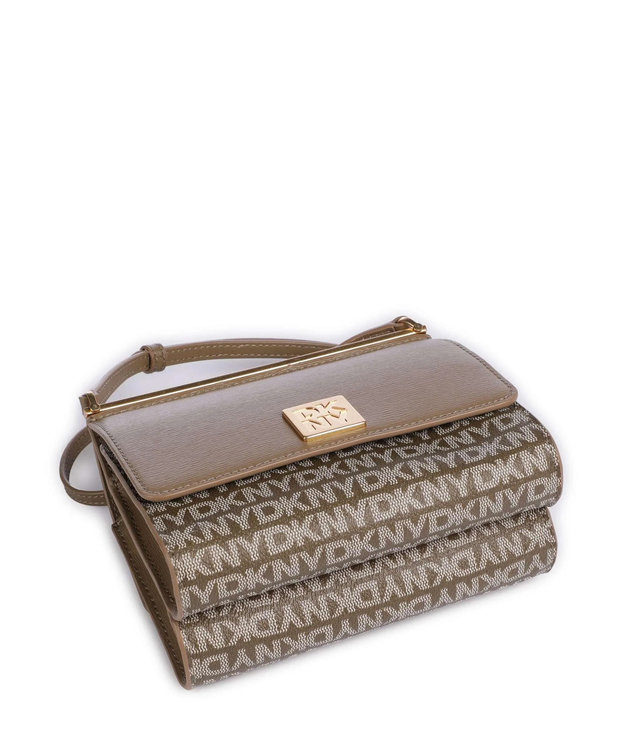  DKNY Mona Borsa a tracolla pelle sintetica, pelle di vacchetta grana marrone chiaro  