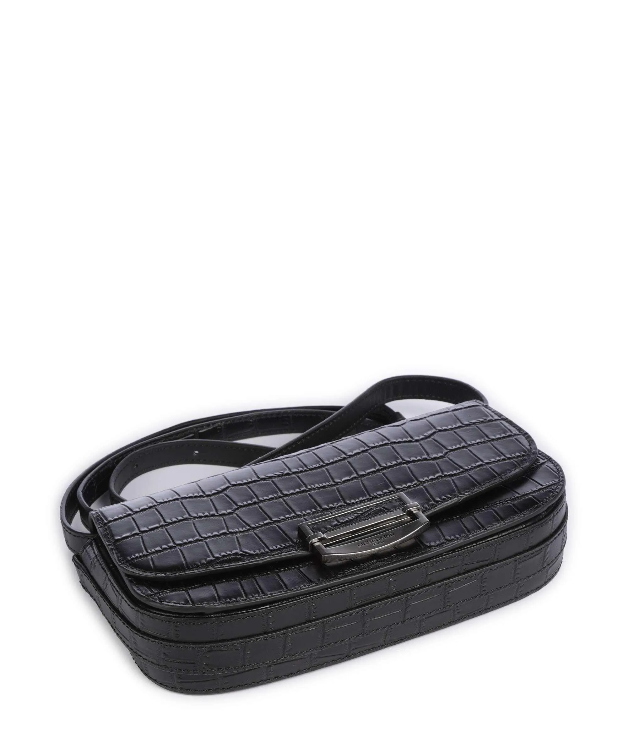  Liebeskind Ezra Croco S Borsa a tracolla pelle in rilievo nero  