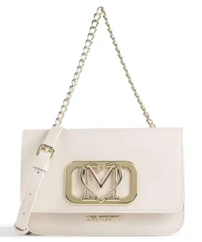  Love Moschino Gold Rush Borsa a spalla pelle sintetica avorio  