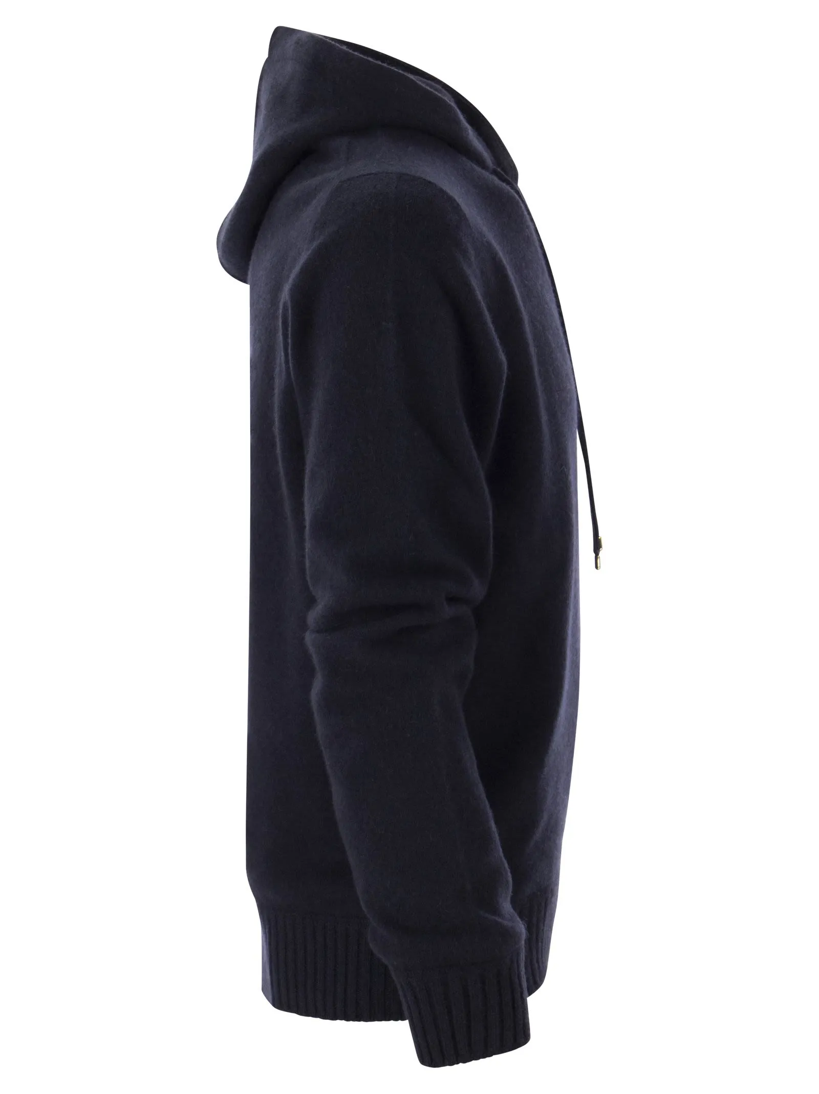 Maglia in cashmere con cappuccio