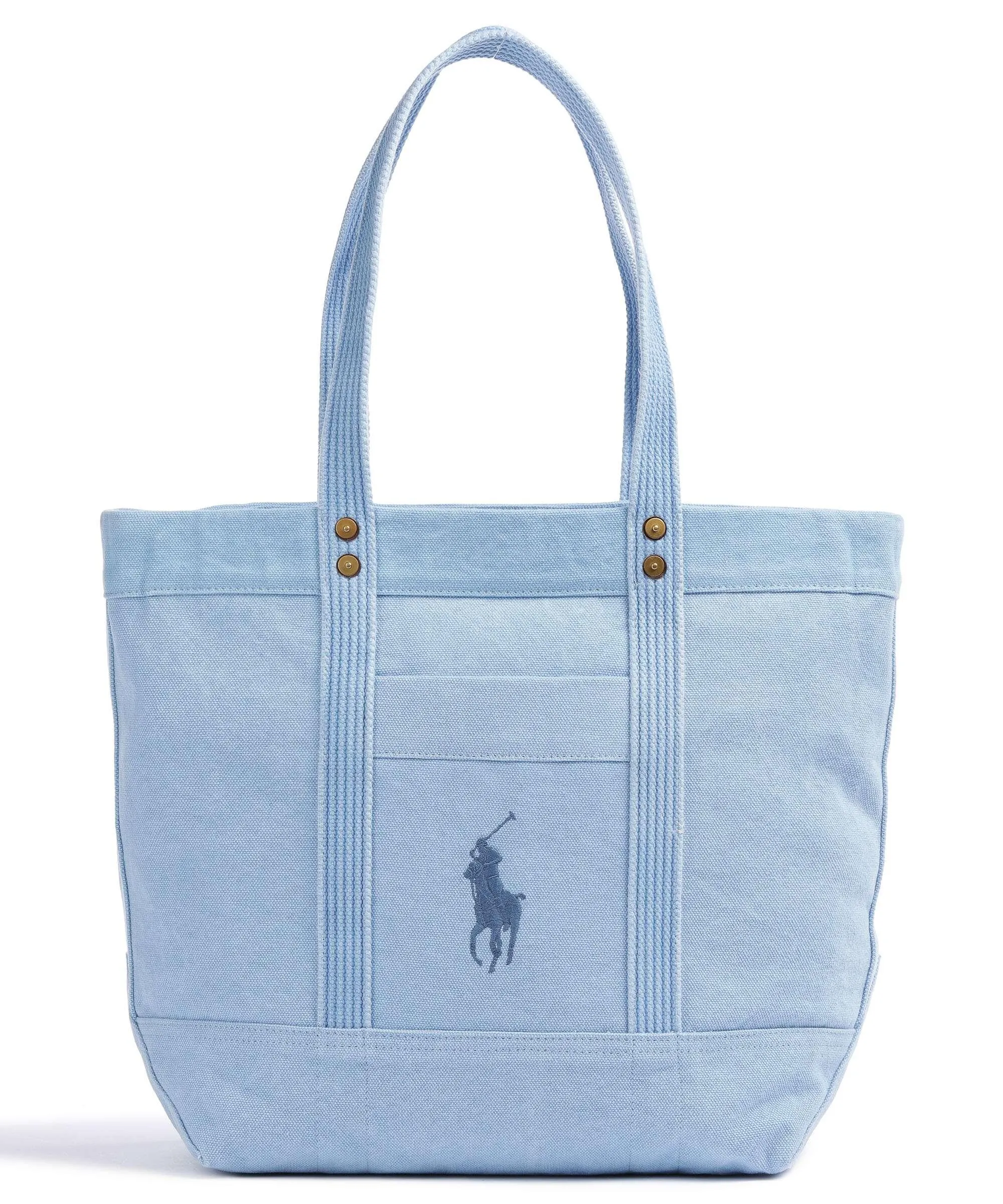  Polo Ralph Lauren Borsa shopper cotone blu chiaro  