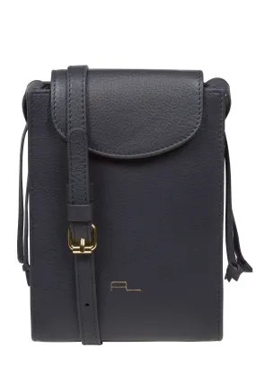 Pure Luxuries London Kiana - Borsa per telefono a tracolla in pelle nappa