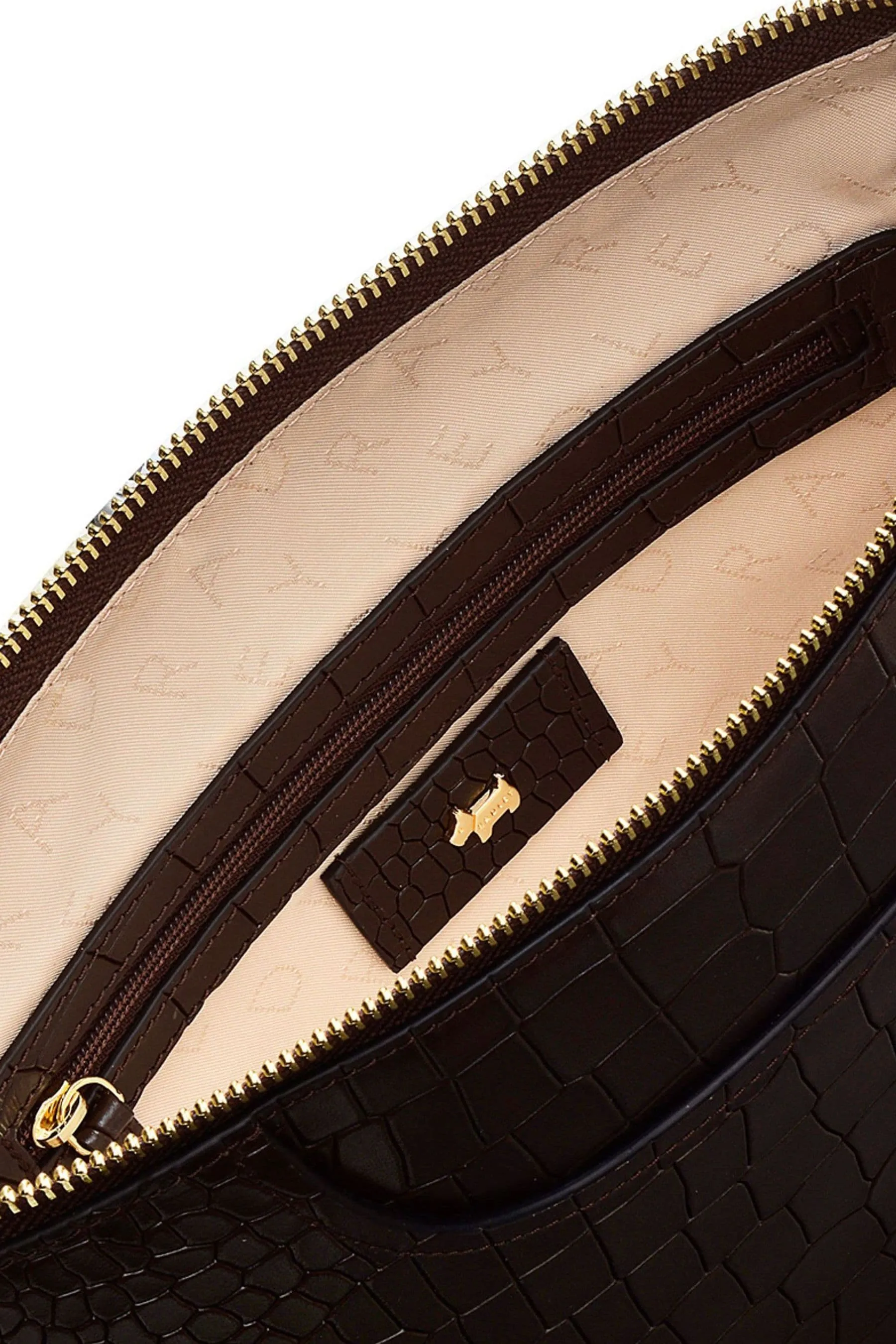 Radley London - Borse a tracolla media 2.0 effetto coccodrillo con Borsa zip sulla parte superiore