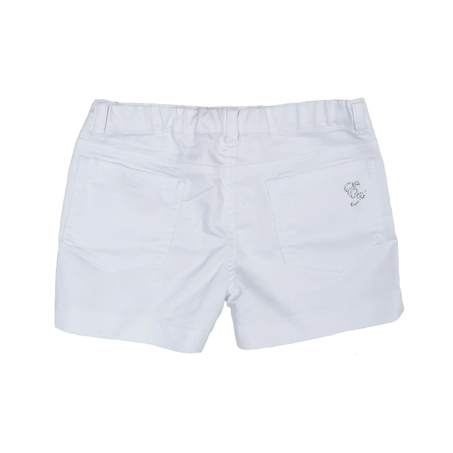 Shorts In Denim Bianco Bambina