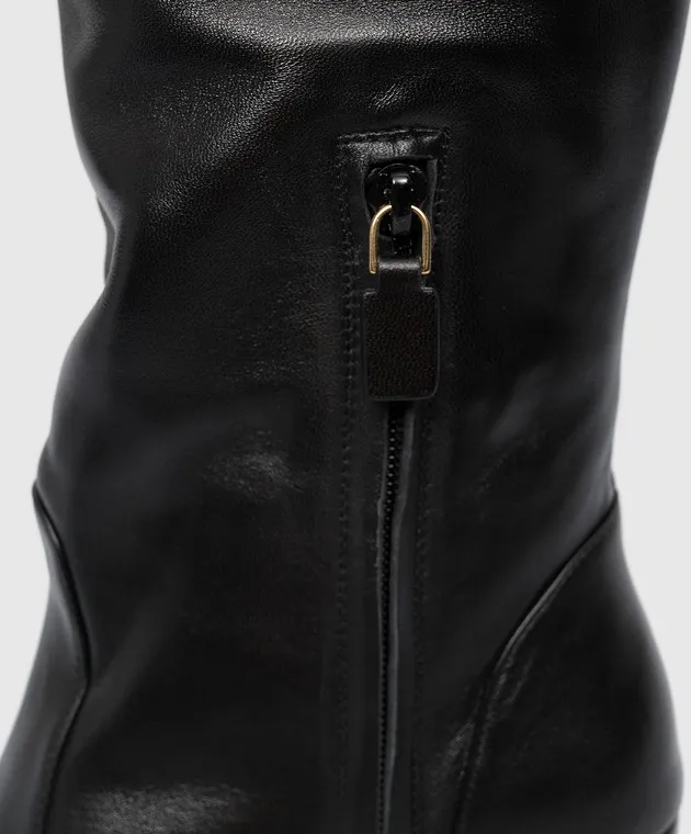 Stuart Weitzman Stivali in pelle nera Flreblc SG431