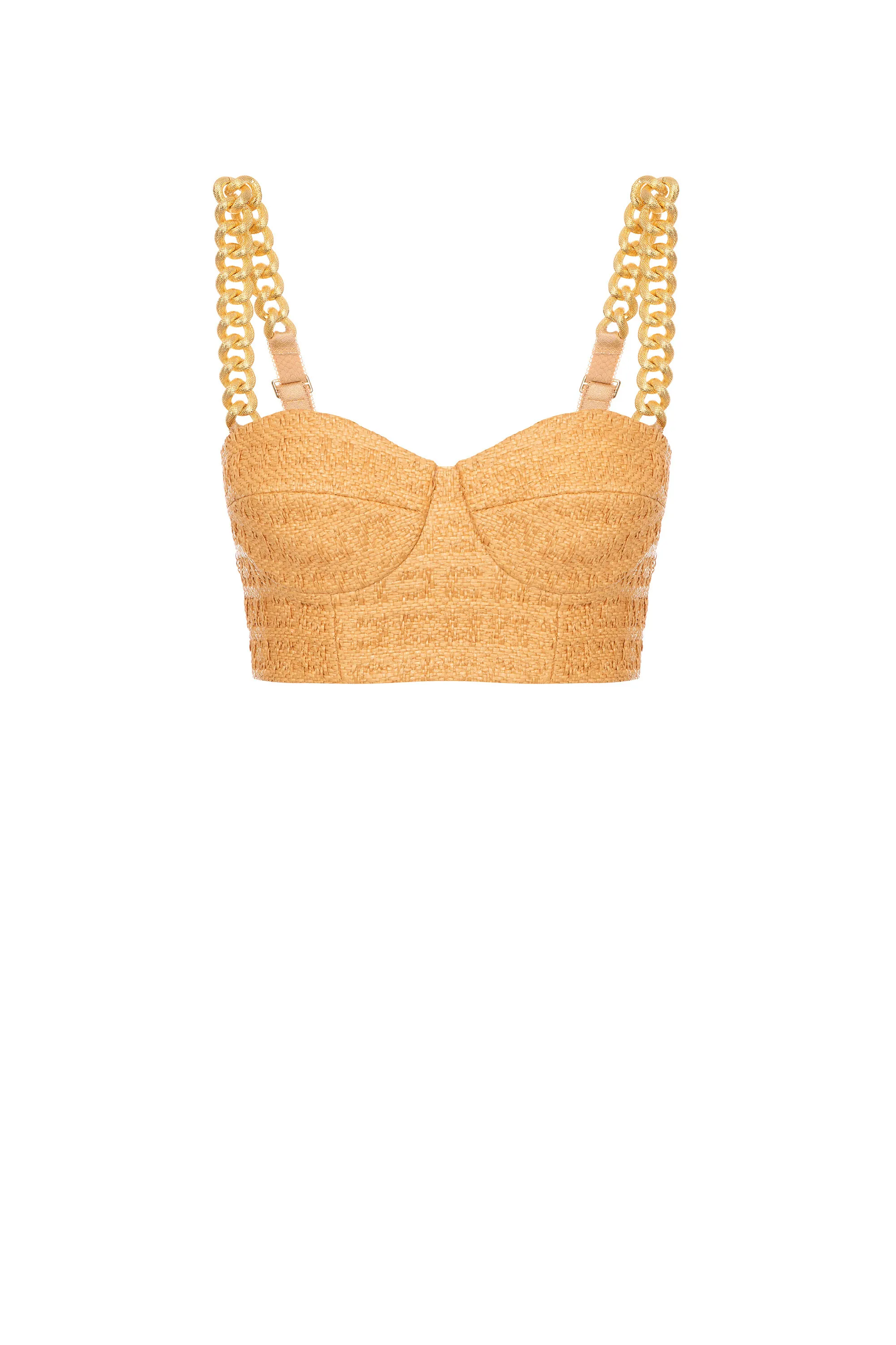 Top in rafia con coppe